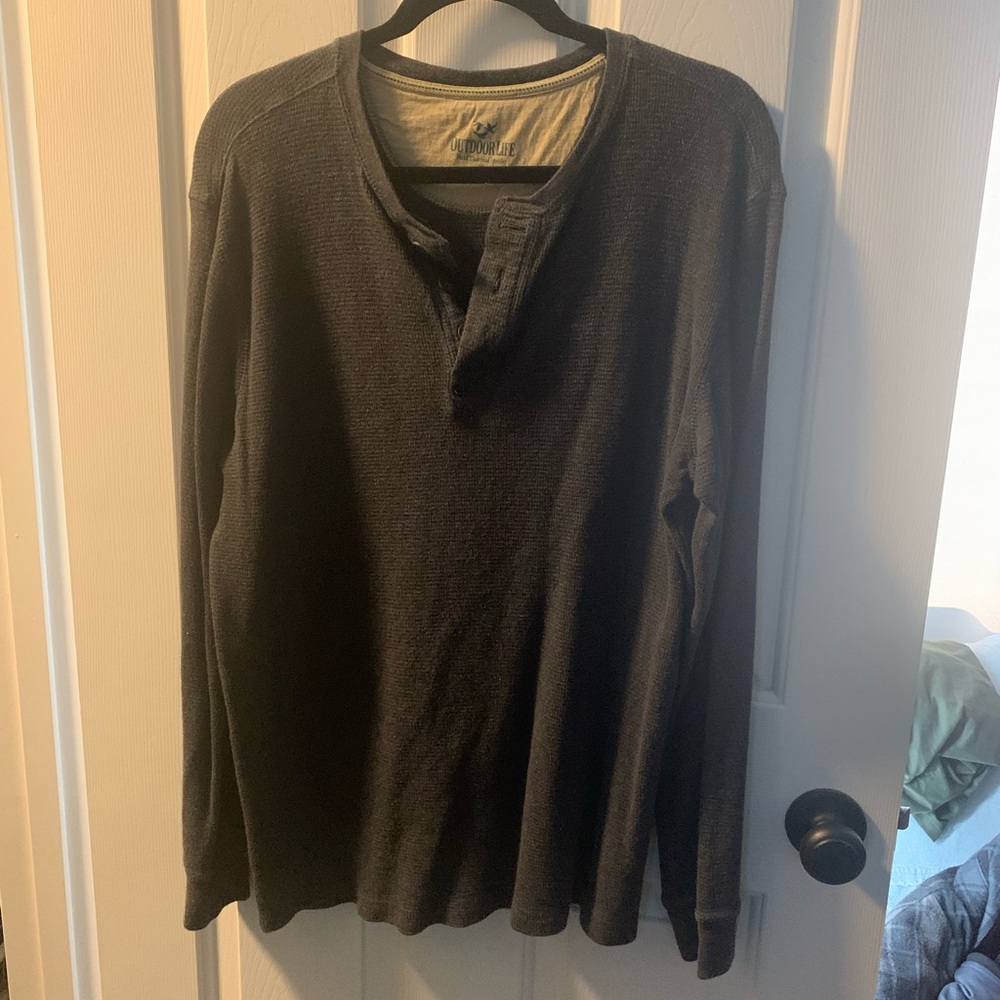 Outdoor Life Cream Henley Shirt